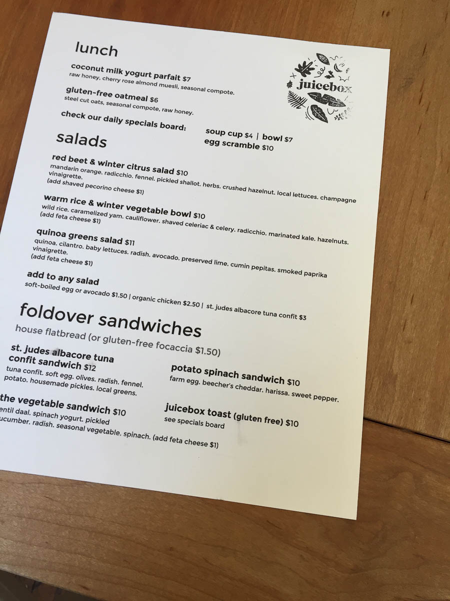 Juice Box Cafe Mon Petit Seattle